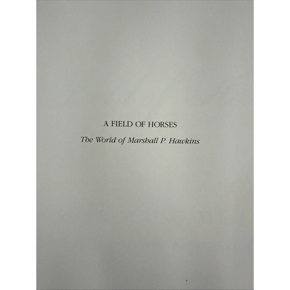 A Field Of Horses By James Young, M.F.H. Signed Limited‎ Ed. Jackie O Forward